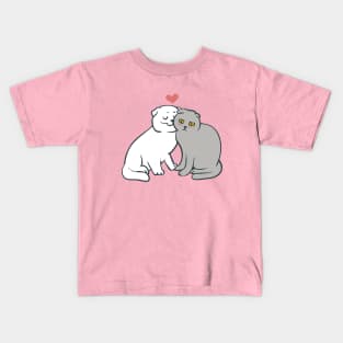 Scottish Fold Kisses Kids T-Shirt